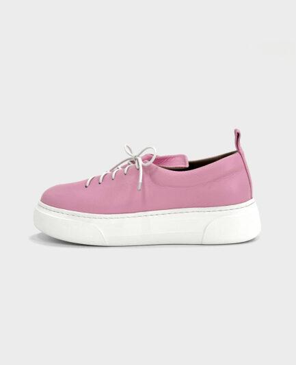 Womens-sneakers-pink-leather