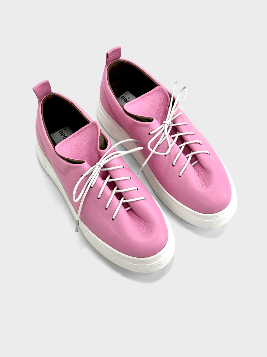 Womens-sneakers-pink-leather