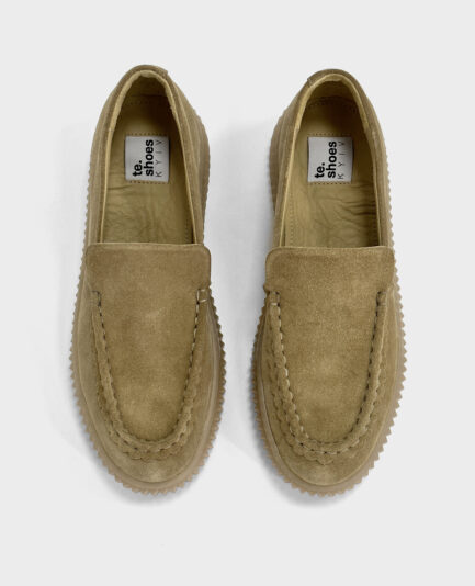 Womens-loafers-beige-suede